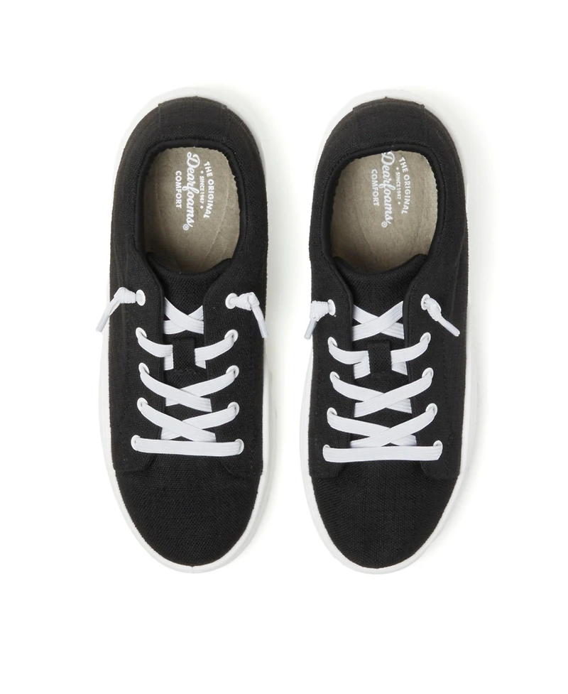 Dearfoams Women's Mabel Woven Slip On Sneaker