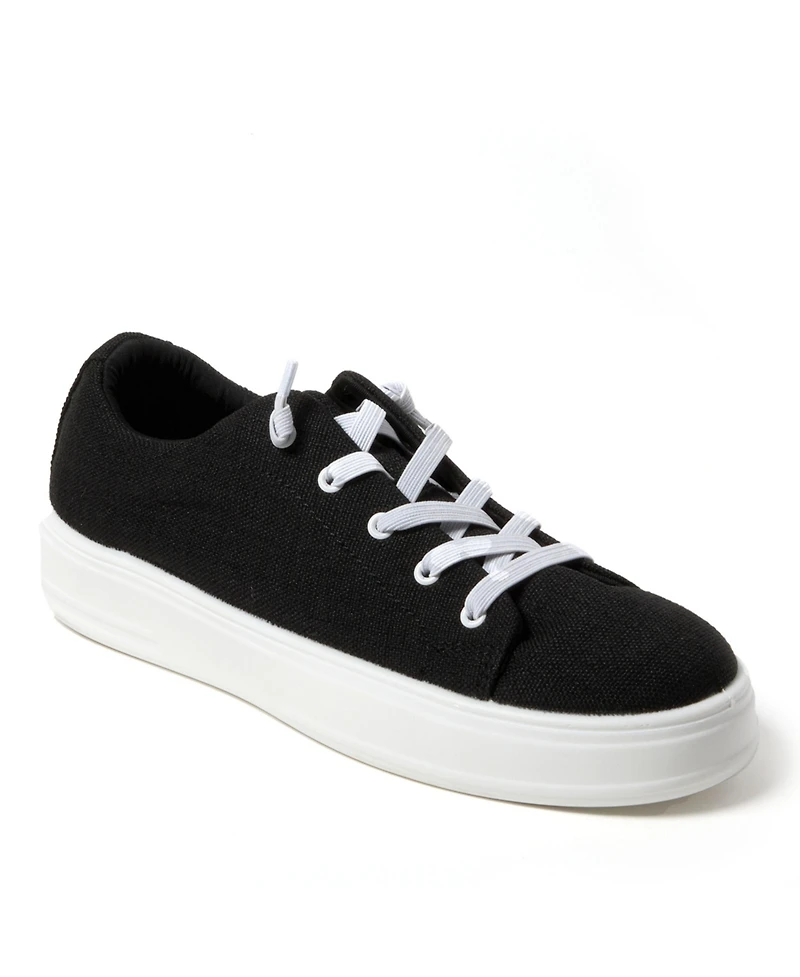 Dearfoams Women's Mabel Woven Slip On Sneaker
