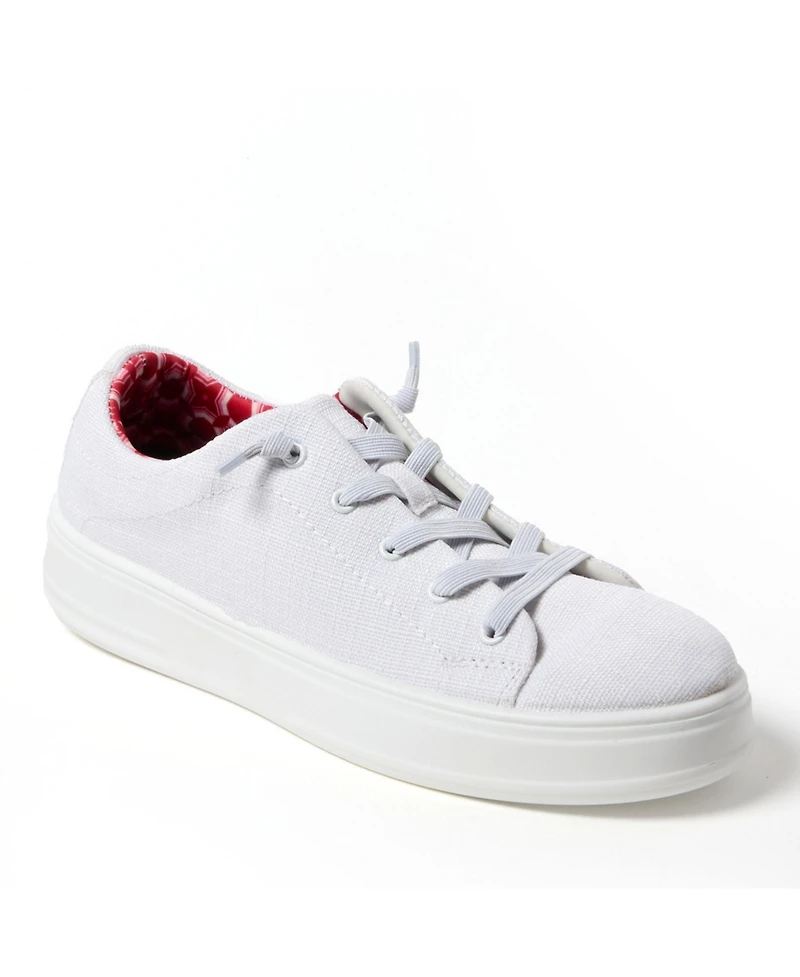 Dearfoams Women's Mabel Woven Slip On Sneaker