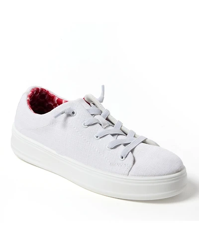 Dearfoams Women's Mabel Woven Slip On Sneaker