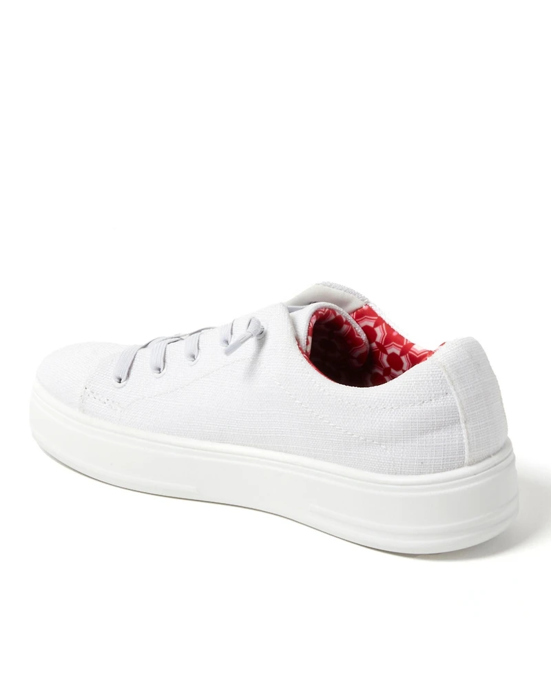 Dearfoams Women's Mabel Woven Slip On Sneaker