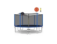 Outdoor Recreational Trampoline with Enclosure Net