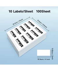 Shipping Address Labels, 2" x 4" Address Labels for Laser & Inkjet Printers, Mailing Labels for 5163, 8163, 5263, Strong Adhesive for Fba La