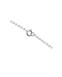 White Gold Plated "Be Happy" Pendant Necklace