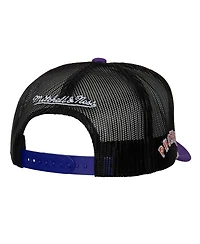 Mitchell & Ness Men's White Phoenix Suns Hardwood Classics Blocker Foam Front Trucker Snapback Hat