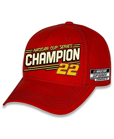 Team Penske Men's Red Joey Logano 2024 Nascar Cup Series Champion Big Number Adjustable Hat