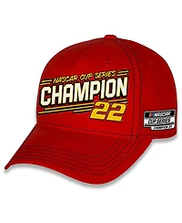 Team Penske Men's Red Joey Logano 2024 Nascar Cup Series Champion Big Number Adjustable Hat