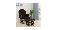 Baby Nursery Relax Rocker Rocking Chair Glider and Ottoman Set