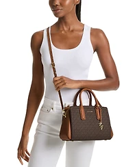 Michael Kors Laila Small Signature Logo Satchel