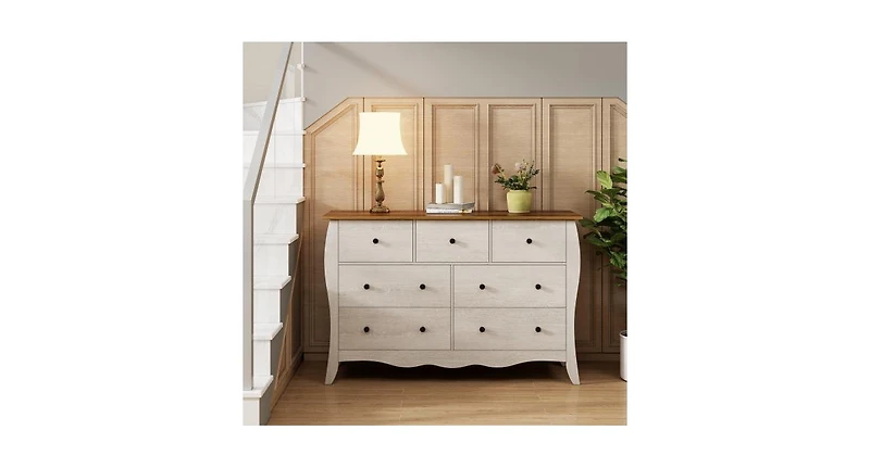 Closet Storage Organizer with 7 Folding Fabric Drawers