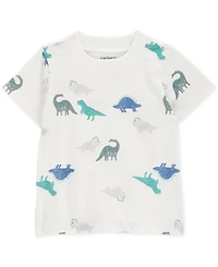 Carter's Baby Boys Cotton Dinosaur T-Shirt & Shortall, 2 Piece Set