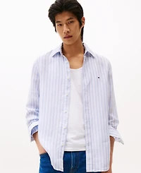 Tommy Hilfiger Men's Regular-Fit Stripe Linen Shirt
