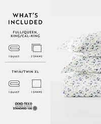 ienjoy Home Tranquil Sleep Patterned Duvet Cover Set, King/California King