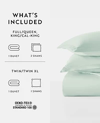 ienjoy Home Double Brushed Solid Duvet Cover Set, Twin/Twin Xl