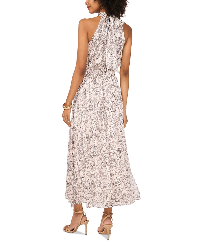 Vince Camuto Women's Paisley-Print Smocked-Waist Maxi Dress