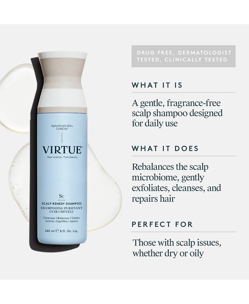 Virtue Scalp Remedy Shampoo, 8 oz.
