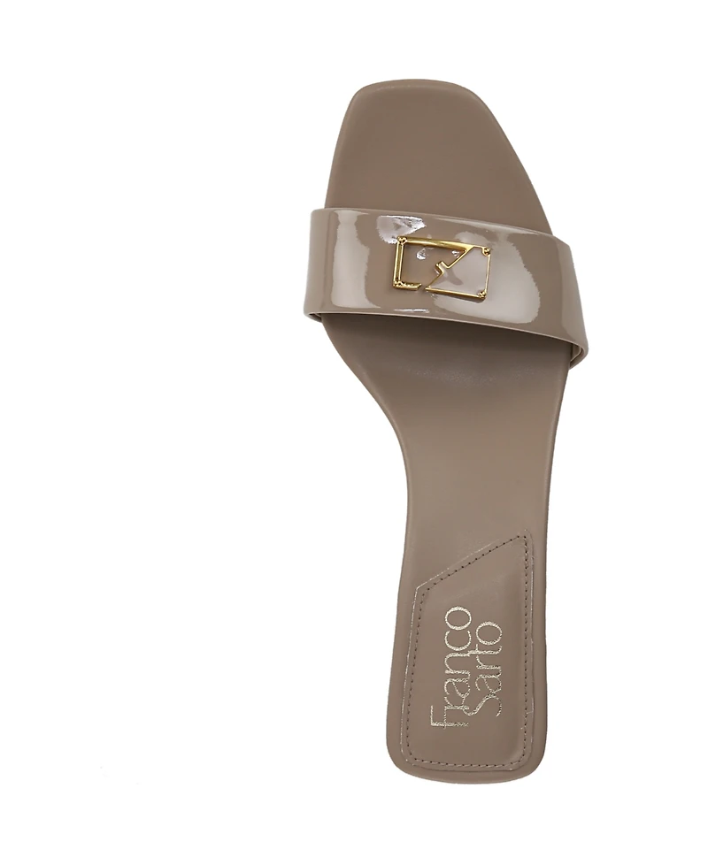 Franco Sarto Women's Roey Open Square Toe Slide Dress Sandals