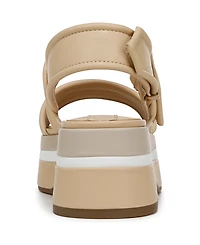 Franco Sarto Women's Piper Open Square Toe Slingback Platform Sandals