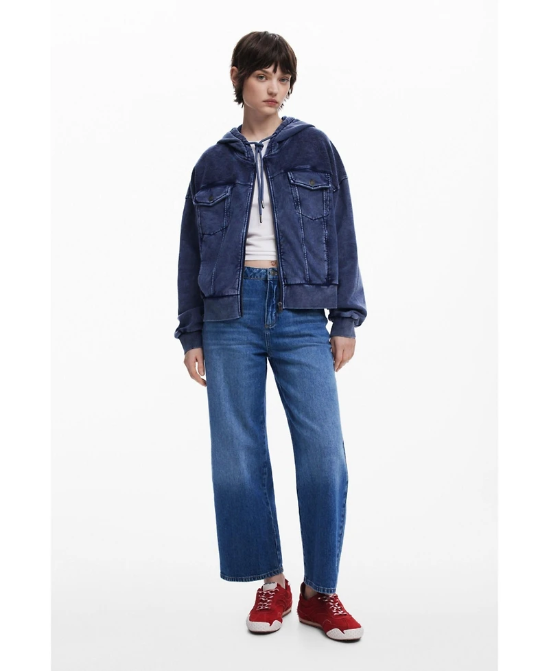 Desigual Women's Denim print sweatshirt