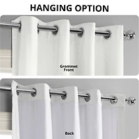 Half Price Drapes Primary White Grommet Signature Velvet Blackout Curtain