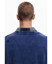 Desigual Men's Sweatshirt with braided sleeves