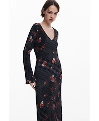 Desigual Women's Midi dress with checks