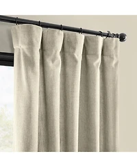 Half Price Drapes Light Beige Simply Faux Linen Light Filtering Curtain Pair (2 Panels)