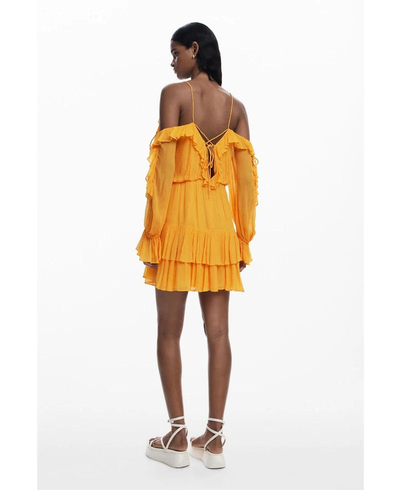 Desigual Women's Ruffled mini dress