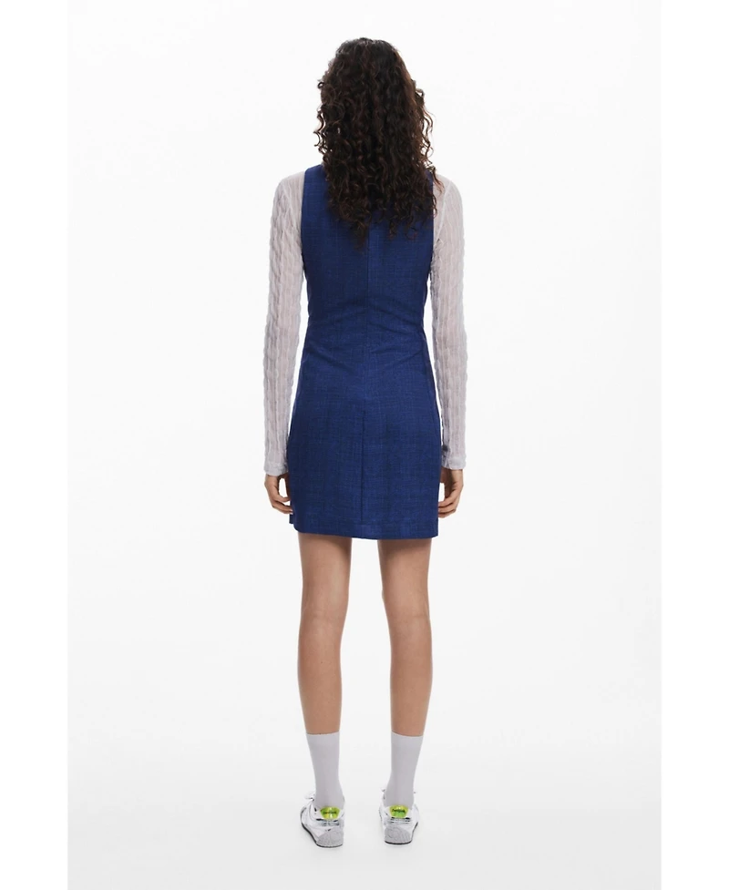 Desigual Women's Denim-effect mini dress