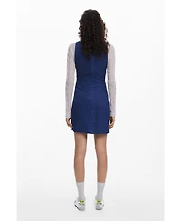 Desigual Women's Denim-effect mini dress
