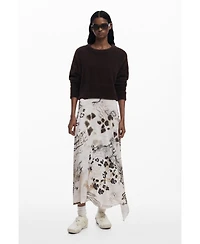 Desigual Women's 2-in-1 slip dress animal print