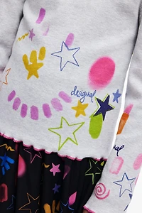 Desigual Girls Girls's Rib T-shirt with neon designs