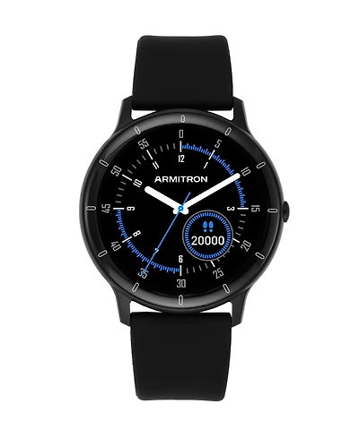 Armitron Connect Link Black Silicone Smartwatch, 45mm