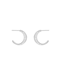 And Now This Clear Crystal Push Back C-Hoop Earrings