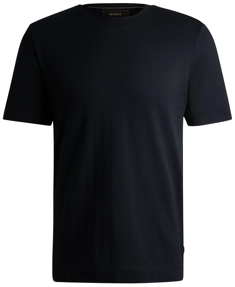 Boss by Hugo Men's Cotton-Silk Blend Regular-Fit T-Shirt