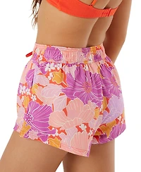 Roxy Juniors' Bell Bottom Blooms No Bad Waves Board Shorts