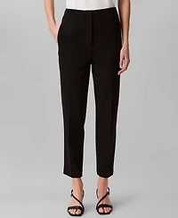Calvin Klein Women's Ponte Cropped Straight-Leg Pants