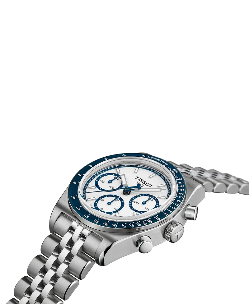 Tissot Men's Swiss Automatic Chronograph PR516 Stainless Steel Bracelet Watch 41mm