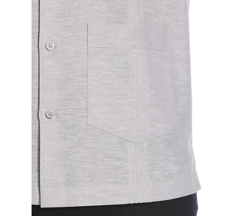 Cubavera Men's Linen Blend Four-Pocket Shirt