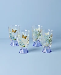 Lenox Butterfly Meadow Herbs Tall Tumblers, Set of 4