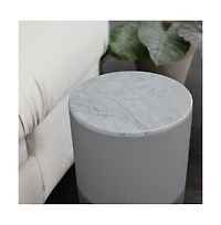 Bloom Air Purifier, Smart Hepa-13 Medical-Grade Filtration, Large Rooms (1,517 Sq. Ft.) Grey Special Edition with Marble Accent Table
