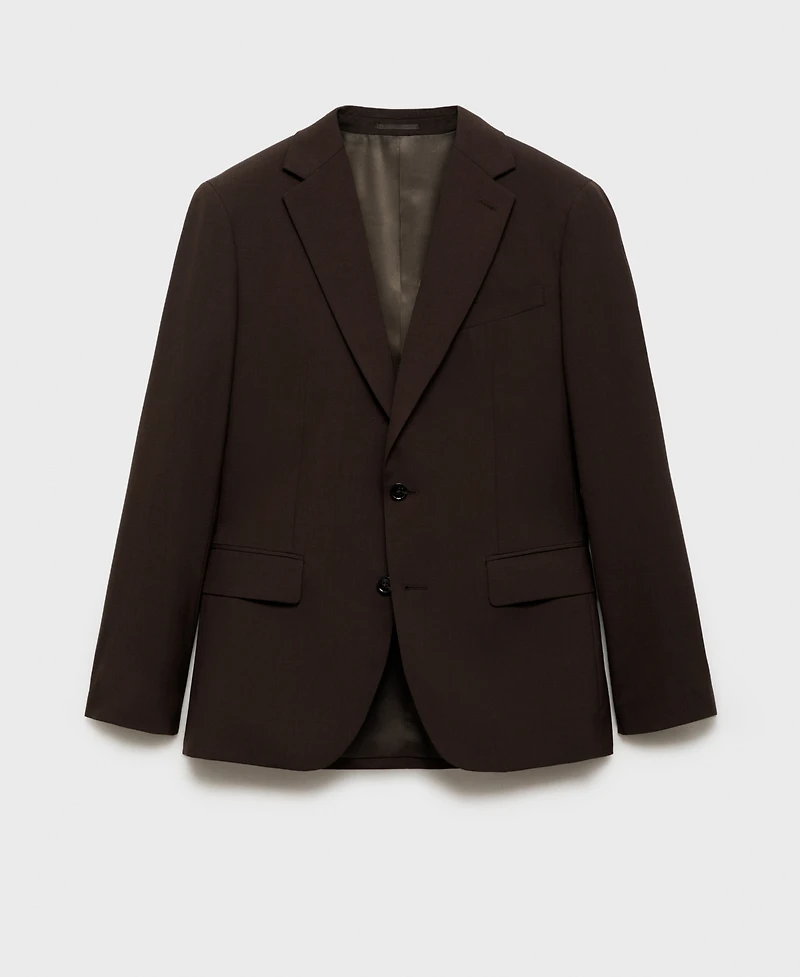 Mango Men's Slim-Fit Wool Suit Blazer