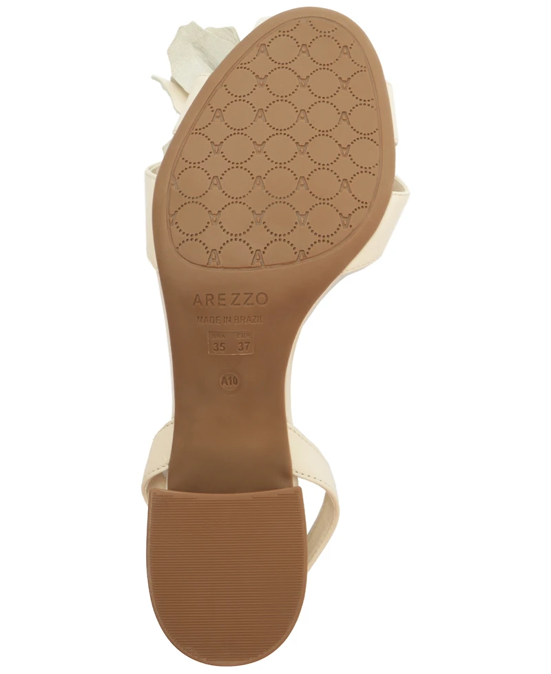 Arezzo Women's Daisy Round Toe Dress Sandals