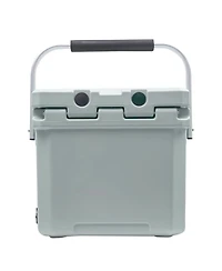 Camp-zero 12 | 12.6 Qt. Premium Cooler with Molded-in Cup Holders and Folding Aluminum Handle Clay