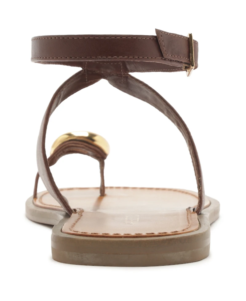 Arezzo Women's Kendall Round Toe Flat Sandals