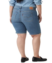 Levi's Plus Mid-Rise Shaping Bermuda Shorts