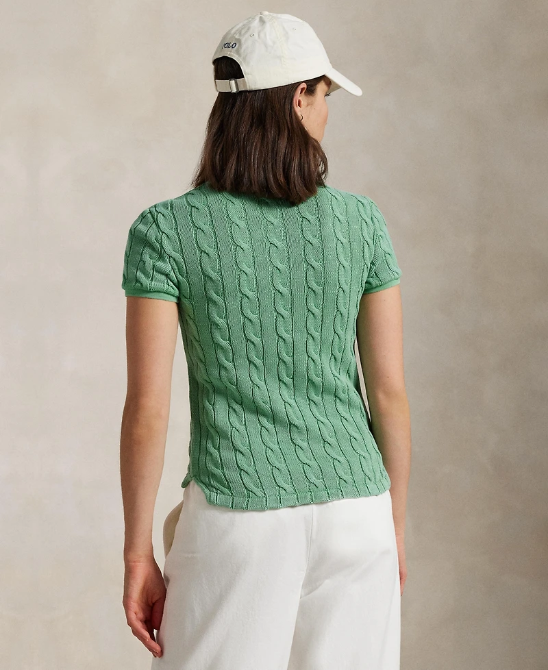 Polo Ralph Lauren Women's Cable-Knit Polo Shirt