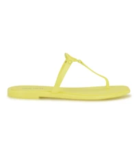 Nine West Women's Dacota T-Strap Square Toe Flat Sandals