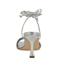 Nine West Women's Raqchel Embellished Lace Up Dress Sandals