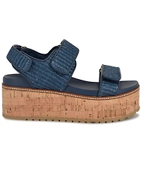 Nine West Women's Heavin Woven Platform Wedge Sandals